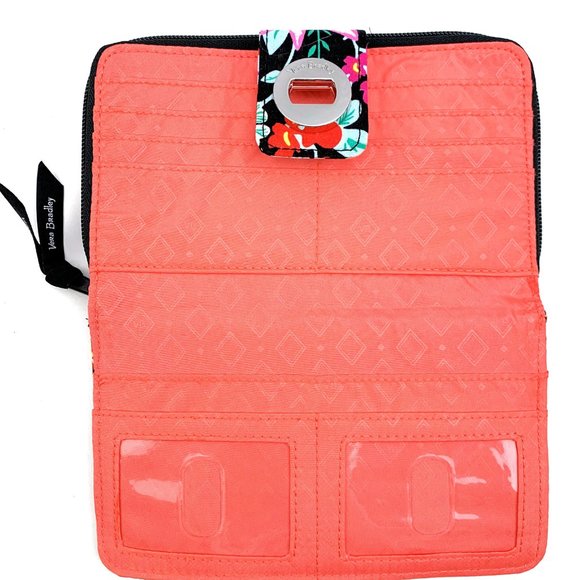 Vera Bradley Tangerine Twist RFID Turnlock Wallet - Picture 3 of 5